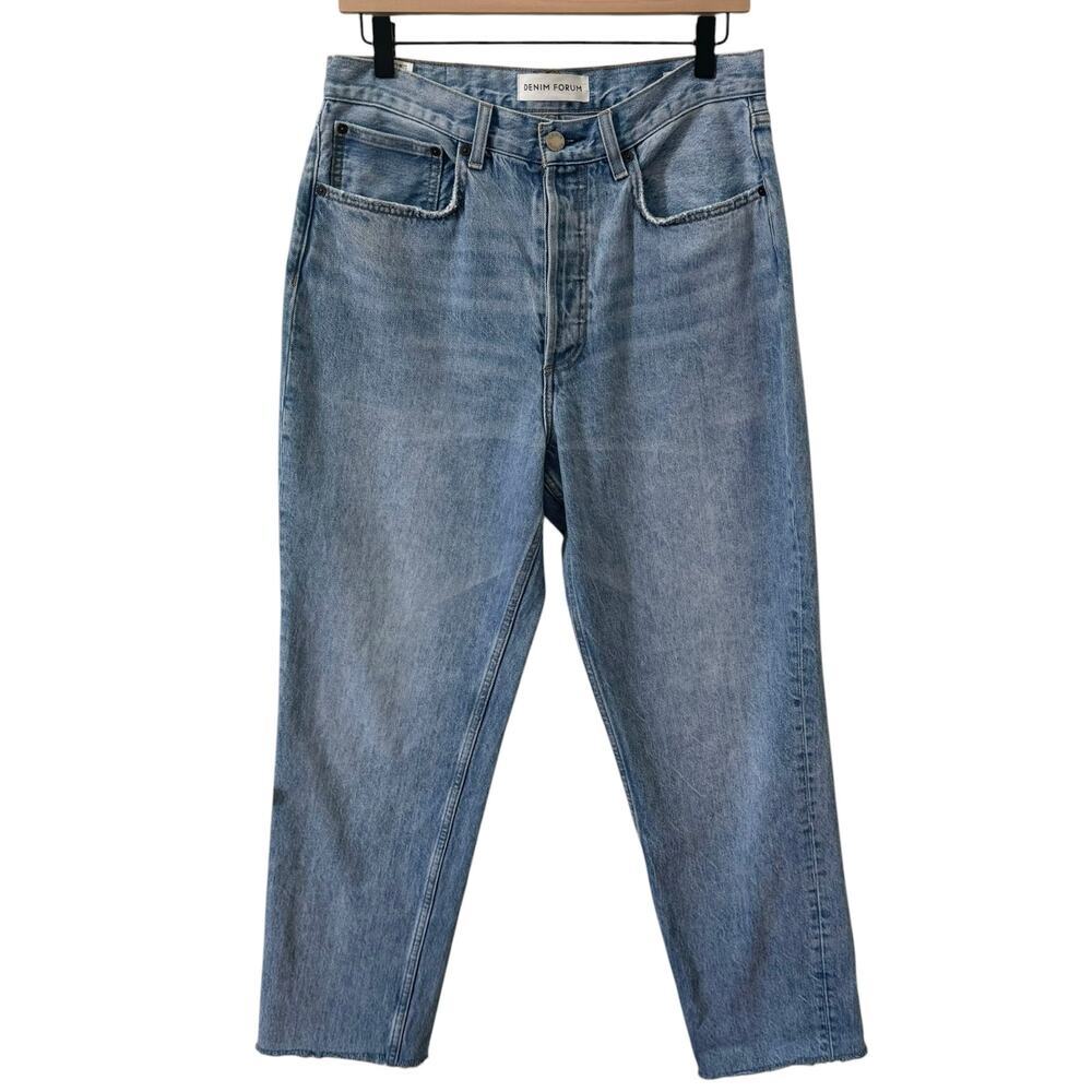 Denim Forum The BF High Rise Loose 28L Raw Hem Size 29